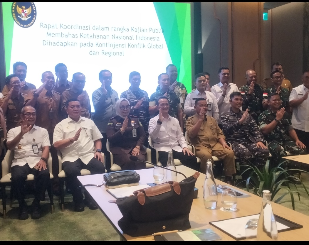 Danlanal Bintan Hadiri Rapat Koordinasi dan Analis Kesiapsiagaan Kepri Terhadap Dampak Dari Konflik Regional di Laut Natuna